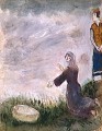 Moisés es salvado del agua por la hija del faraón contemporáneo Marc Chagall